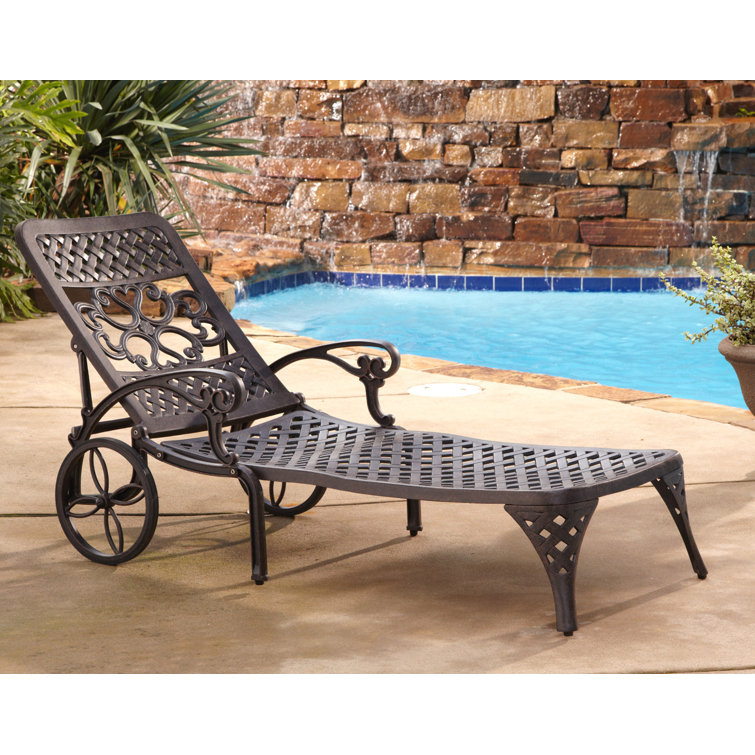 Bronze outdoor chaise discount lounge